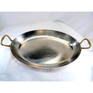 Williams Sonoma 14" Copper Gratin  Tin Lined Cookware France